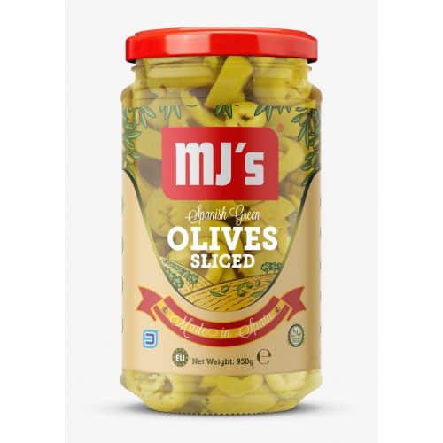 Green olives sliced 950g
