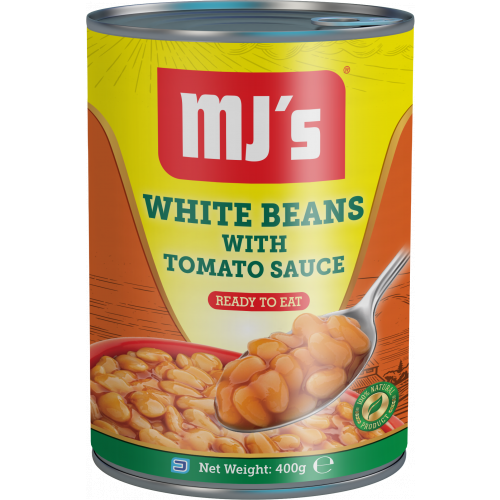 MJ's Cooked Beans with Tomato Sauce - 450g